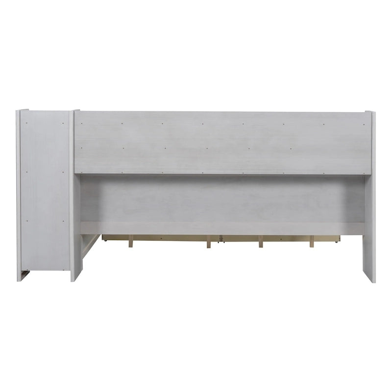 Daybed multifunzionale con ripiani, 2 cassetti e scrivania