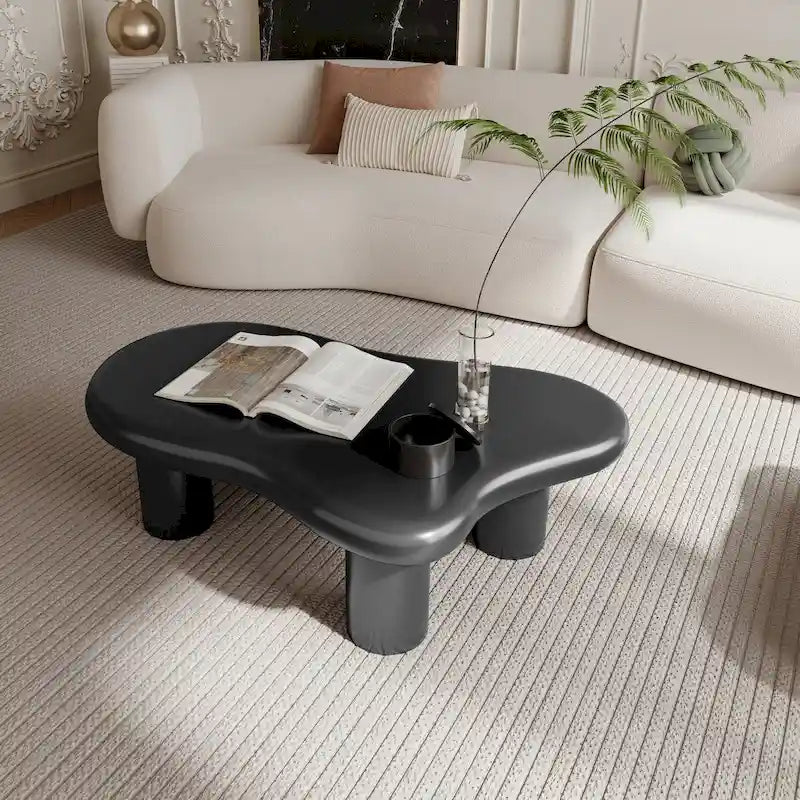 Tavolino da caffè a forma di nuvola, 40 pollici, disponibile in bianco e nero