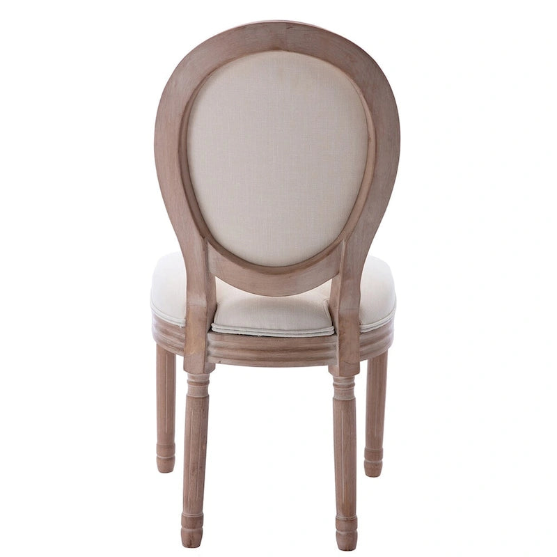 Sedie da pranzo imbottite vintage francesi, set da 2