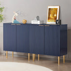 Credenza Buffet Mobile Contenitore Set da 2 con Scaffali Regolabili