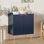 Credenza Buffet Mobile Contenitore Set da 2 con Scaffali Regolabili