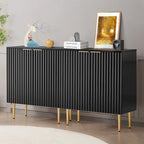 Credenza Buffet Mobile Contenitore Set da 2 con Scaffali Regolabili